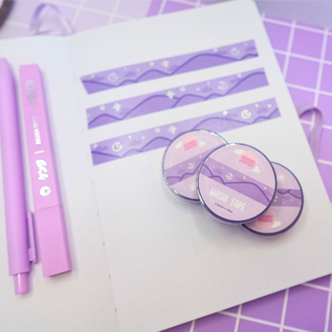 the journey starts now - holographic washi tape