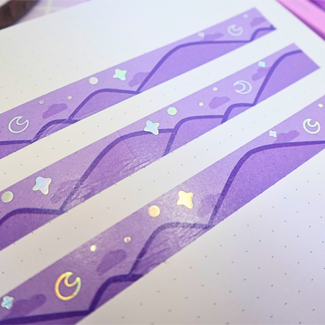 the journey starts now - holographic washi tape