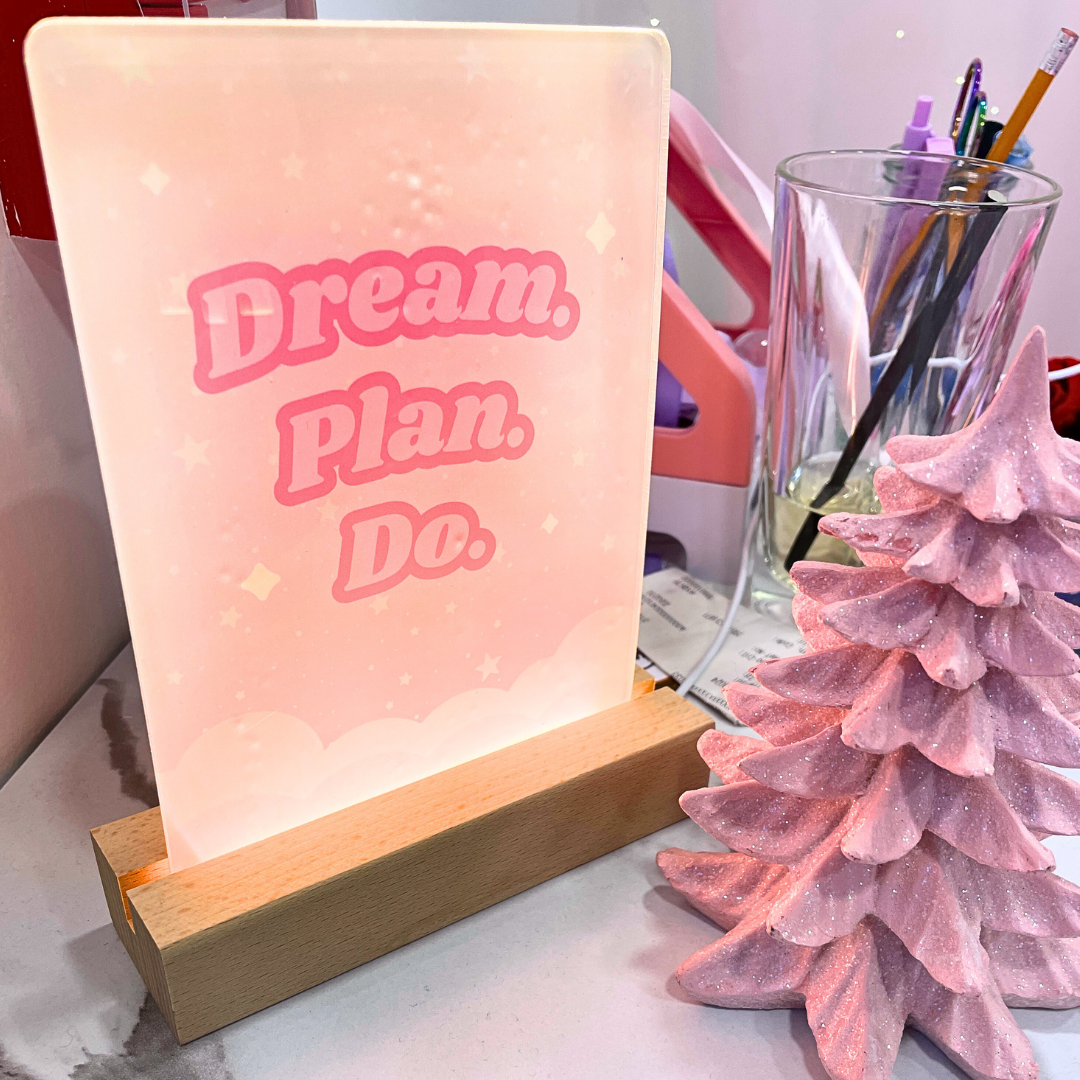 Dream.Plan.Do LED Lamp - 25% OFF SALE