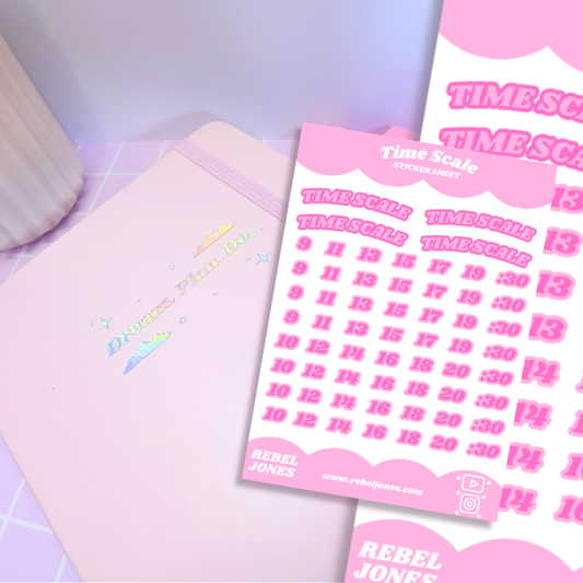 Time Scale Sticker Sheet and Matching Journal