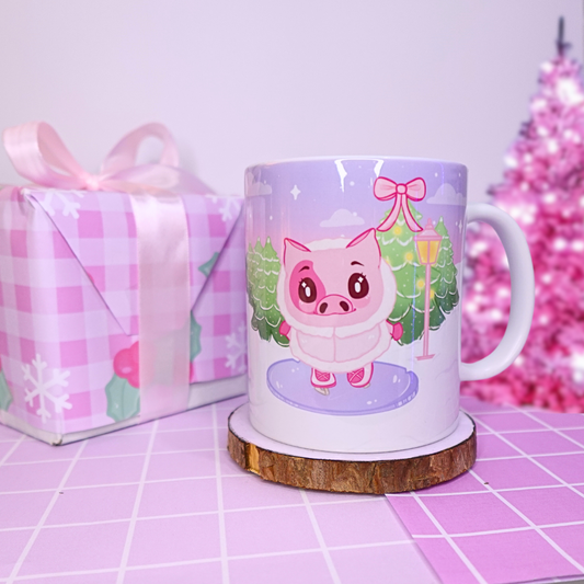 Nora on Ice, Christmas Mug