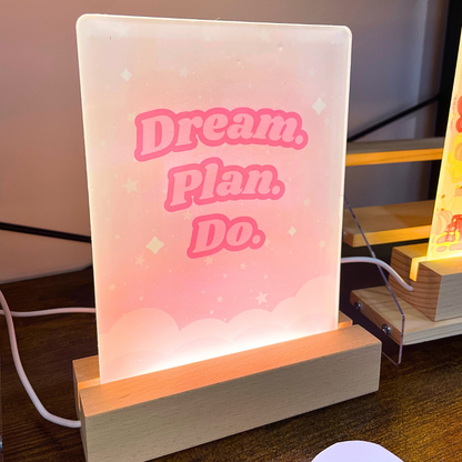 Dream.Plan.Do LED Lamp - 25% OFF SALE