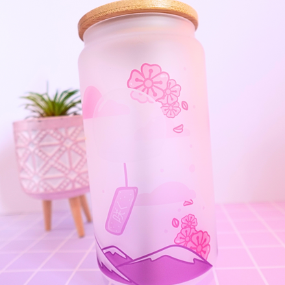 Sakura Cherry Blossom, frosted tumbler