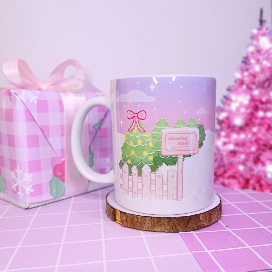 Nora on Ice, Christmas Mug