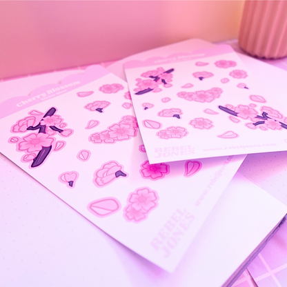 Cherry Blossom Sticker Sheet