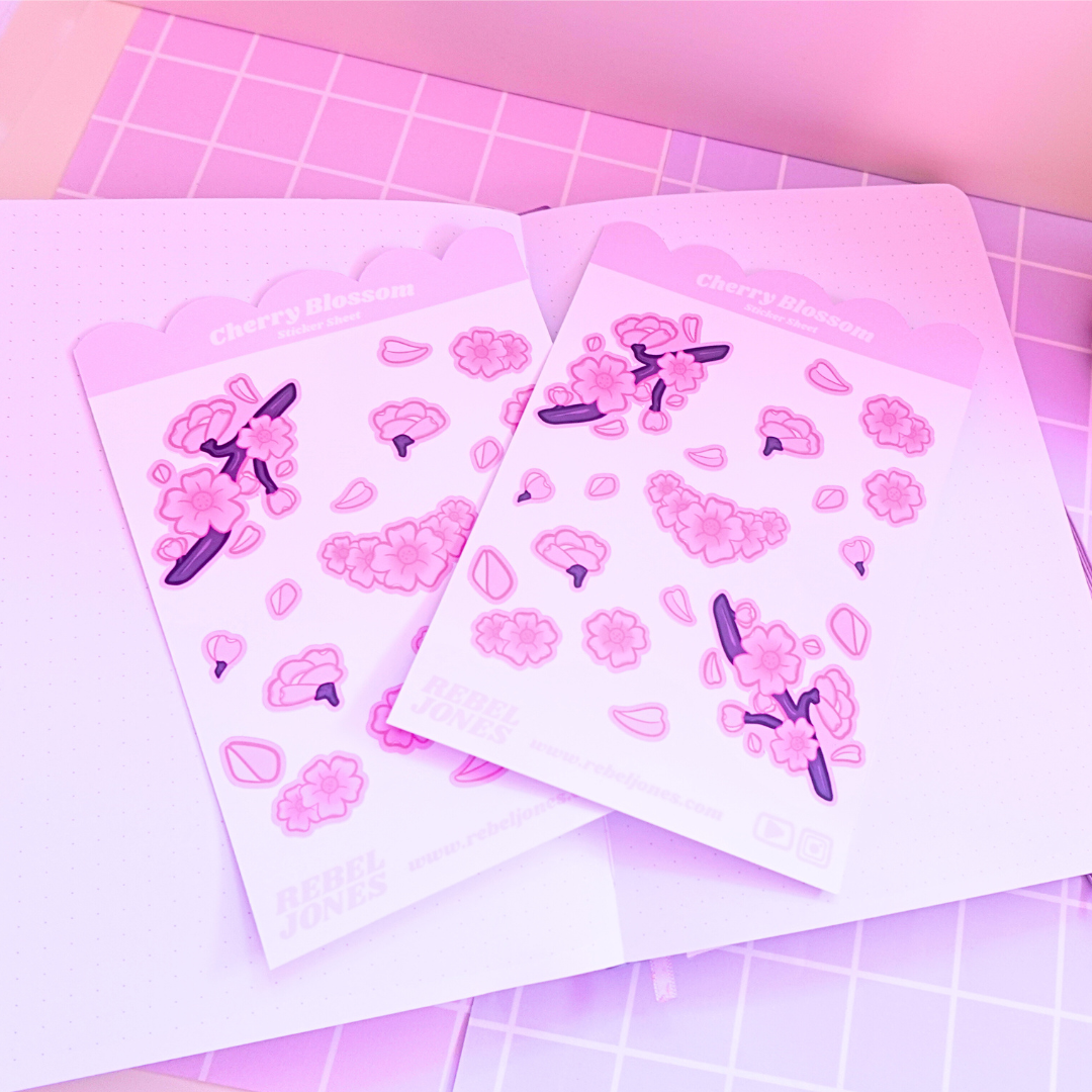 Cherry Blossom Sticker Sheet