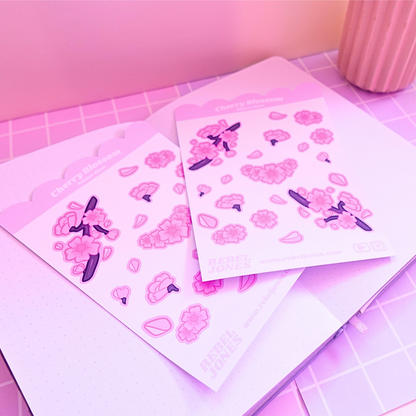 Cherry Blossom Sticker Sheet