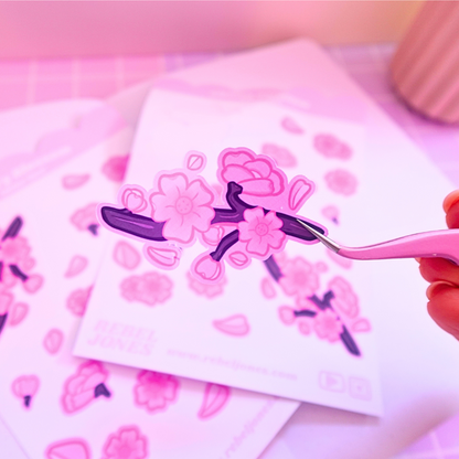 Cherry Blossom Sticker Sheet