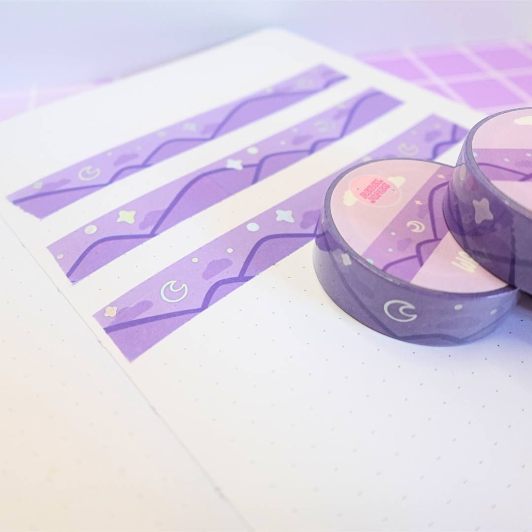 the journey starts now - holographic washi tape