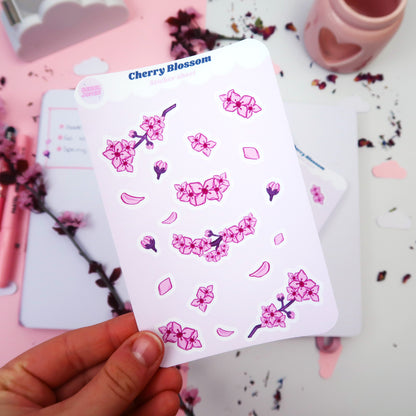 Sakura Cherry Blossom Sticker Sheet - 25% OFF SALE