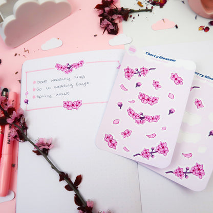 Sakura Cherry Blossom Sticker Sheet - 25% OFF SALE