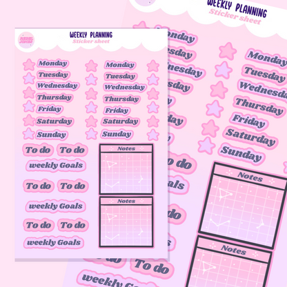 Weekly Planning, Sticker Sheet